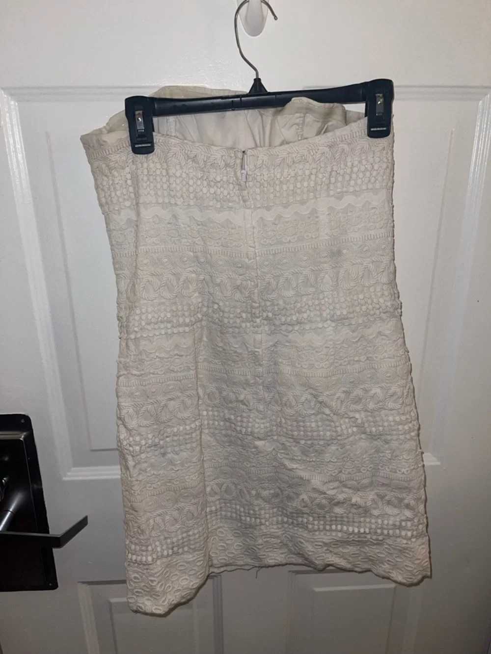 Lilly Pulitzer Ivory Strapless Lace Tube Dress - Size 8 - Picture 2 of 4